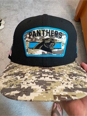 Carolina panthers NFL 2021 salute to service hat